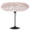 Světle růžové závěsné stínidlo Eos Esther z pravých husích per 52 cm
