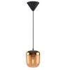 Jantarově hnědé skleněné závěsné stínidlo Acorn 14 cm