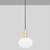 Bílo-zlaté skleněné závěsné světlo Nova Luce Allen 24 cm -fv-interier-25