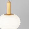 Bílo-zlaté skleněné závěsné světlo Nova Luce Allen 24 cm -fv-interier-25