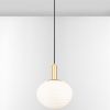 Bílo-zlaté skleněné závěsné světlo Nova Luce Allen 32 cm -fv-interier-25