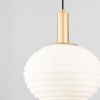 Bílo-zlaté skleněné závěsné světlo Nova Luce Allen 32 cm -fv-interier-25