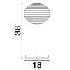 Bílo-zlatá skleněná stolní lampa Nova Luce Allen