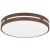 Hnědé kovové stropní LED světlo Nova Luce Wheel 45 cm