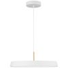 Bílé kovové závěsné LED světlo Nova Luce Vetro 50 cm