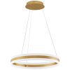 Zlaté kovové závěsné LED světlo Nova Luce Agos 60 cm
