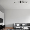 Černé kovové stropní LED světlo Nova Luce Garve 100 cm -fv-interier-25