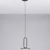 Černé závěsné LED světlo Nova Luce Gea 17,5 cm -fv-interier-25
