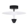 Černobílé kovové stropní LED světlo Nova Luce Luet 34 cm