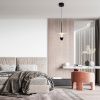 Černobílé kovové závěsné LED světlo Nova Luce Luet 26 cm -fv-interier-25