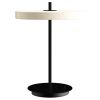 Bílo-černá kovová stolní LED lampa Asteria