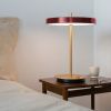 Červeno-zlatá kovová stolní LED lampa Asteria -fv-interier-25