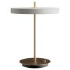 Krémově bílo-zlatá kovová stolní LED lampa Asteria