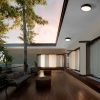 Černé kovové venkovní stropní LED světlo Nova Luce Sky 30 cm -fv-interier-25