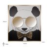 Černo-zlatý obraz Richmond Panda 130 x 118 cm