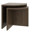 Set dvou hnědých dřevěných odkládacích stolků Karup Design Combine