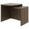 Set dvou hnědých dřevěných odkládacích stolků Karup Design Combine