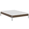 Hnědá dřevěná dvoulůžková postel Karup Design Core 180 x 200 cm