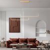 Zlaté kovové závěsné LED světlo Nova Luce Strita 150 cm -fv-interier-25