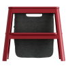 Červeno-šedá dřevěná stolička Step It Up 48 cm