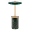 Zelená mramorová stolní nabíjecí LED lampa Asteria Move 25,5 cm