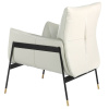 Světle šedé kožené křeslo Angel Cerdá No. 5042