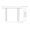 Tmavý dubový jídelní stůl Comfort Circle 120 cm
