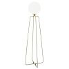 Bílá skleněná stojací lampa Angel Cerdá No. 8047, 170 cm
