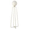 Bílá skleněná stojací lampa Angel Cerdá No. 8047, 170 cm