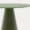 Matně zelený skleněný kulatý odkládací stolek Kave Home Wilshire 50 cm -fv-interier-25