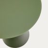 Matně zelený skleněný kulatý odkládací stolek Kave Home Wilshire 50 cm -fv-interier-25