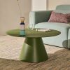 Matně zelený skleněný kulatý konferenční stolek Kave Home Wilshire 80 cm -fv-interier-25