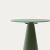 Matně zelený skleněný kulatý odkládací stolek Kave Home Wilshire 35 cm -fv-interier-25