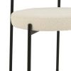 Bílá bouclé jídelní židle J-line Liris -fv-interier-25