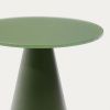 Matně zelený skleněný kulatý odkládací stolek Kave Home Wilshire 30 cm -fv-interier-25