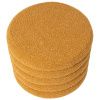 Žlutý bouclé taburet Somcasa Harry 40 cm