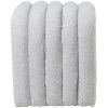 Šedý bouclé taburet Somcasa Edy 42 x 42 cm