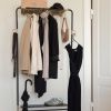 Černý kovový nástěnný věšák Lean On Me 182 cm -fv-interier-25