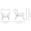 Dubové křeslo A Conversation Piece se zelným čalouněním