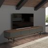 Šedý lakovaný TV stolek Angel Cerdá No. 3265, 200 x 45 cm -fv-interier-25