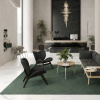 Černé dubové křeslo A Conversation Piece s černou kůží -fv-interier-25