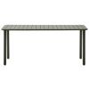Tmavě zelený kovový zahradní stůl Kave Home Brai 180 x 90 cm