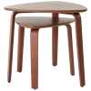 Set dvou ořechových odkládacích stolků TULUA 44 x 43/55 x 56 cm