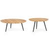 Set dvou zahradních stolků Ivissa 60/80 cm