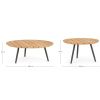 Set dvou zahradních stolků Ivissa 60/80 cm
