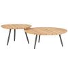 Set dvou zahradních stolků Ivissa 60/80 cm