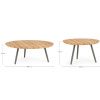 Set dvou zahradních stolků Ivissa II. 60/80 cm