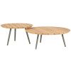 Set dvou zahradních stolků Ivissa II. 60/80 cm