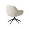 Béžové bouclé otočné křeslo Unique Furniture Lynn