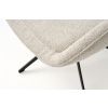 Béžové bouclé otočné křeslo Unique Furniture Lynn